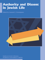 Authority and Dissent in Jewish Life