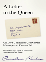 A Letter to the Queen: On Lord Chancellor Cranworth's Marriage and Divorce Bill