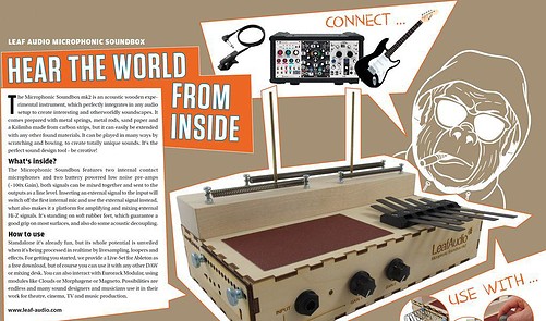 Leaf Audio Microphonic Soundbox hear The World from Inside