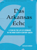 Das Arkansas Echo: A Year in the Life of Germans in the Nineteenth-Century South