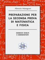 Preparazione per la seconda prova di matematica e fisica