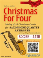 Christmas for four - Saxophone Quartet (score & parts): Medley