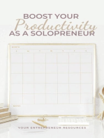 Boost your Productivity as a Solopreneur