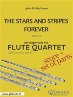 The Stars and Stripes Forever - Flute Quartet score & parts: March