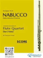 Flute Quartet score of "Nabucco" overture