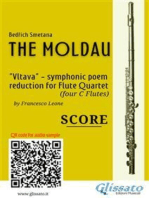 Flute Quartet score of "The Moldau"