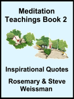 Meditation Teachings Book 2, Inspiration Quotes