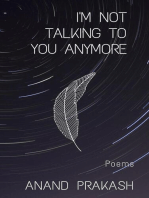 I'm Not Talking To You Anymore