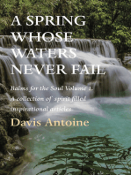 A Spring whose waters never fail: Balms for the Soul Volume 1. A collection of spirit filled inspirational articles