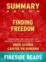 Finding Freedom: Harry and Meghan and the Making of a Modern Royal Family by Omid Scobie and Carolyn Durand: Summary by Fireside Reads