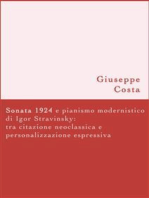 Sonata 1924 e pianismo modernistico di Igor Stravinsky