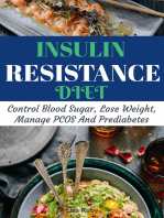 Insulin Resistant Diet Cookbook:   Control Blood Sugar, Lose Weight, Manage PCOS And Prediabetes