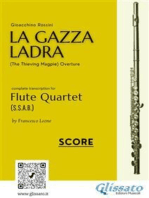 Flute Quartet score "La Gazza Ladra" overture