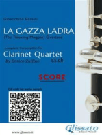 Clarinet Quartet Score "La Gazza Ladra" overture