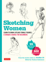 Sketching Women: Learn to Draw Lifelike Female Figures, A Croquis Course for Beginners - over 600 illustrations