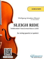 Sleigh Ride - String quartet/quintet score & parts: "Schlittenfahrt" from German Dances, K.605 