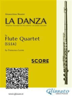 Flute Quartet Score "La Danza" tarantella by Rossini