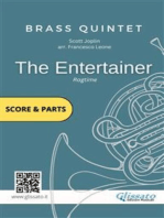 The Entertainer - Brass Quintet score & parts: Ragtime