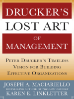 Drucker’s Lost Art of Management