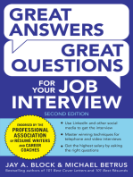 Great Answers, Great Questions For Your Job Interview, 2nd Edition