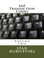 SAP Transaction Codes – Volume Two