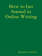 How to Get Started in Online Writing