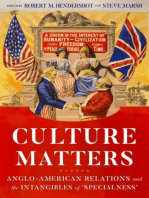 Culture matters: Anglo-American relations and the intangibles of ‘specialness’