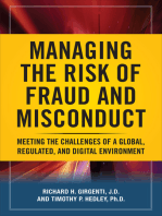 Managing the Risk of Fraud and Misconduct (PB)