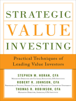 Strategic Value Investing (PB): Techniques From the World’s Leading Value Investors of All Time (EBOOK)