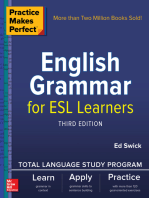 Practice Makes Perfect: English Grammar for ESL Learners, Third Edition