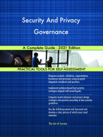 Security And Privacy Governance A Complete Guide - 2021 Edition