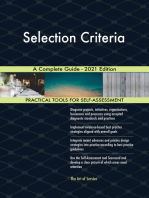 Selection Criteria A Complete Guide - 2021 Edition