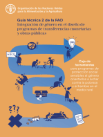 Integración de género en el diseño de programas de transferencias monetarias y obras públicas: Guía técnica 2 de la FAO