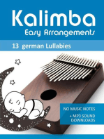 Kalimba Easy Arrangements - 13 german Lullabies: Kalimba Songbooks, #13