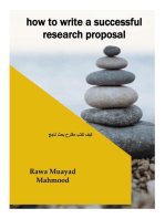 how to write a successful research proposal كيف تكتب مقترح بحث ناجح: a successful research proposal