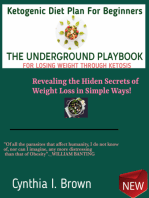 Ketogenic Diet Plan For Beginners—The Underground Playbook for Losing Weight Through Ketosis