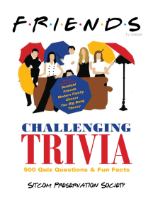 Read Friends Tv Show Challenging Trivia 500 Quiz Questions Bonus Fun Facts By Dennis Bjorklund Books
