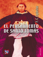 El pensamiento de Santo Tomás