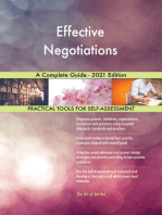 Effective Negotiations A Complete Guide - 2021 Edition