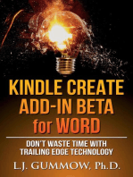 Kindle Create Add-In Beta for Word