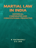 Martial Law in India: Historical, Comparative and Constitutional Perspective