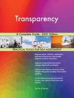 Transparency A Complete Guide - 2021 Edition