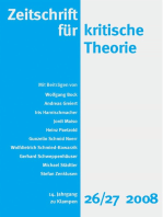 Zeitschrift für kritische Theorie / Zeitschrift für kritische Theorie, Heft 26/27: 14. Jahrgang (2008)