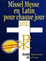 Missel Messe en Latin pour chaque jour 2021: Rite Tridentin, français-latin Calendrier Catholique Traditionnel