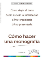 Cómo Hacer una Monografía