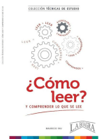 Cómo Leer y Comprender lo que se Lee: TÉCNICAS DE ESTUDIO