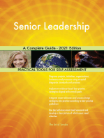 Senior Leadership A Complete Guide - 2021 Edition