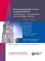 Bewusstseinswandel zu einer integralen Weltsicht: Quantentheorie - Naturverhältnis und nachhaltige Erdpolitik