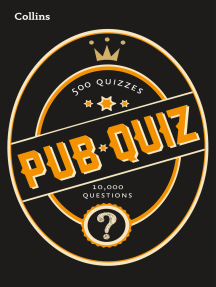 Read Collins Pub Quiz 10 000 Easy Medium And Difficult Questions Collins Puzzle Books Online By Collins Puzzles Books