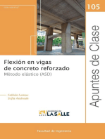 Flexión en vigas de concreto reforzado: Método elástico (ASD)